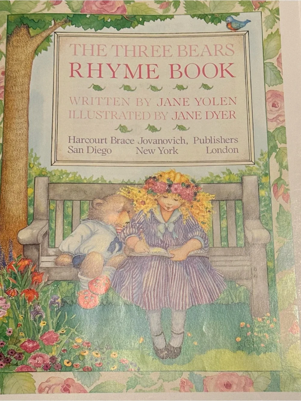 1987 Three Bears Rhyme Vintage Book Hardback Children’s‎ Book